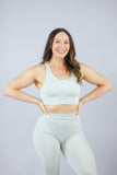 Hourglass Seamless Sports Bra - Sage